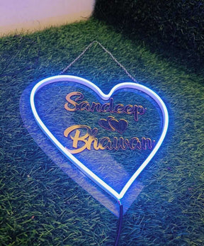 Custom Heart Name Neon Sign