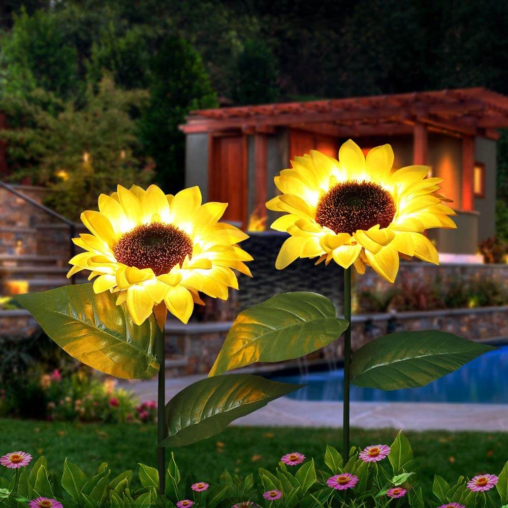 Solar Sunflower Light