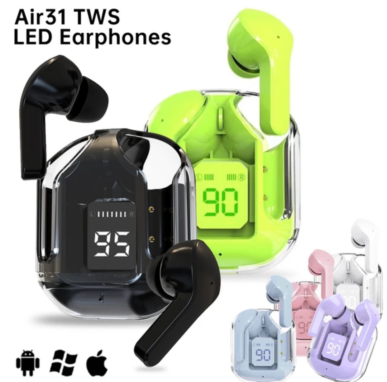 Air31 Wireless Earbuds | Bluetooth Headphones with Crystal Clear Sound