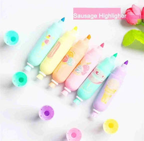 Cute Candy Shaped Highlighter - Colorful Stationery for School & Office